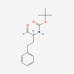 molecular formula C15H21NO3 B13604480 tert-Butyl (1-oxo-4-phenylbutan-2-yl)carbamate CAS No. 140196-39-0