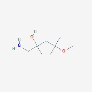 molecular formula C8H19NO2 B13604708 1-Amino-4-methoxy-2,4-dimethylpentan-2-ol 