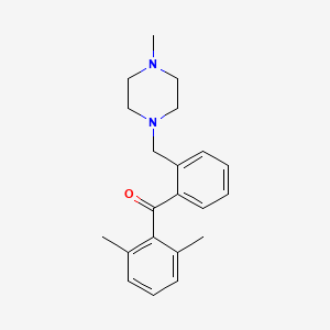 2,6-Dimethyl-2'-(4-methylpiperazinomethyl) benzophenone