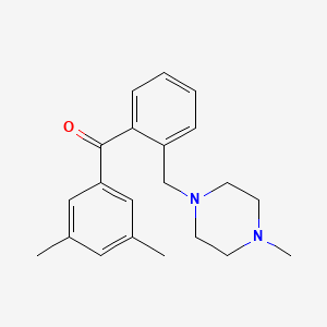 3,5-Dimethyl-2'-(4-methylpiperazinomethyl) benzophenone