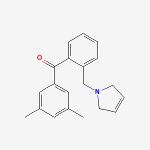 (2-((2,5-Dihydro-1H-pyrrol-1-yl)methyl)phenyl)(3,5-dimethylphenyl)methanone