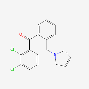 (2,3-Dichlorophenyl)(2-((2,5-dihydro-1H-pyrrol-1-yl)methyl)phenyl)methanone