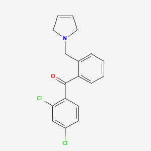 (2,4-Dichlorophenyl)(2-((2,5-dihydro-1H-pyrrol-1-yl)methyl)phenyl)methanone