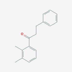 molecular formula C17H18O B1360489 2',3'-DIMETHYL-3-PHENYLPROPIOPHENONE CAS No. 898764-24-4