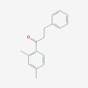 molecular formula C17H18O B1360490 1-(2,4-Dimethylphenyl)-3-phenylpropan-1-one CAS No. 898764-27-7
