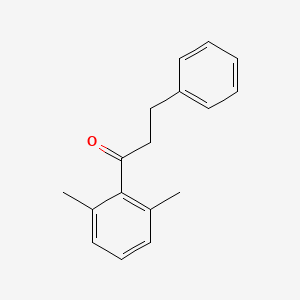 molecular formula C17H18O B1360491 1-(2,6-Dimethylphenyl)-3-phenylpropan-1-one CAS No. 898764-30-2