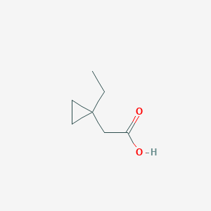 molecular formula C7H12O2 B13604912 2-(1-ethylcyclopropyl)acetic Acid 