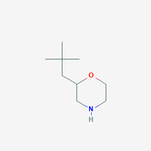molecular formula C9H19NO B13604914 2-(2,2-Dimethylpropyl)morpholine 