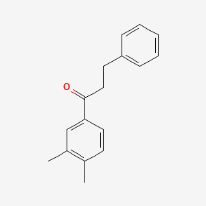 molecular formula C17H18O B1360492 3',4'-DIMETHYL-3-PHENYLPROPIOPHENONE CAS No. 158511-72-9
