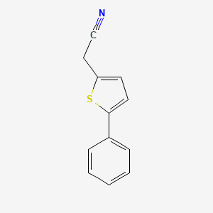 molecular formula C12H9NS B13604929 (5-Phenylthiophen-2-yl)acetonitrile CAS No. 62404-42-6