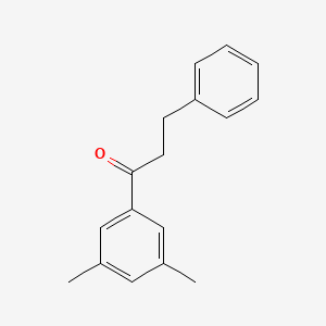 molecular formula C17H18O B1360493 3',5'-Dimethyl-3-phenylpropiophenone CAS No. 898764-33-5