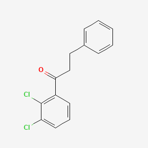 molecular formula C15H12Cl2O B1360495 2',3'-Dichloro-3-phenylpropiophenone CAS No. 898788-75-5