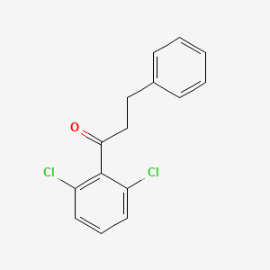 molecular formula C15H12Cl2O B1360496 2',6'-Dichloro-3-phenylpropiophenone CAS No. 898788-99-3