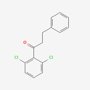 B1360496 2',6'-Dichloro-3-phenylpropiophenone CAS No. 898788-99-3