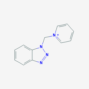 molecular formula C12H11N4+ B136050 1-((1H-Benzotriazol-L-yl)methyl)pyridinium CAS No. 125713-96-4