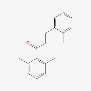B1360503 2',6'-Dimethyl-3-(2-methylphenyl)propiophenone CAS No. 898789-56-5