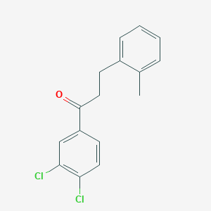 B1360509 3',4'-Dichloro-3-(2-methylphenyl)propiophenone CAS No. 898790-02-8