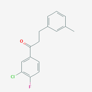 3'-Chloro-4'-fluoro-3-(3-methylphenyl)propiophenone