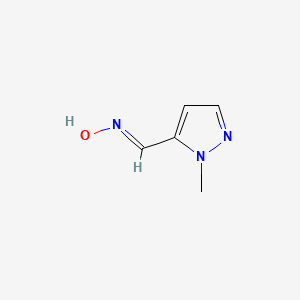 molecular formula C5H7N3O B13605176 N-[(1-methyl-1H-pyrazol-5-yl)methylidene]hydroxylamine CAS No. 42849-81-0