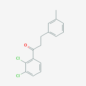 B1360518 2',3'-Dichloro-3-(3-methylphenyl)propiophenone CAS No. 898791-23-6