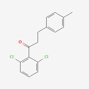 B1360525 2',6'-Dichloro-3-(4-methylphenyl)propiophenone CAS No. 898769-46-5