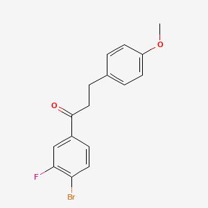 4'-Bromo-3'-fluoro-3-(4-methoxyphenyl)propiophenone