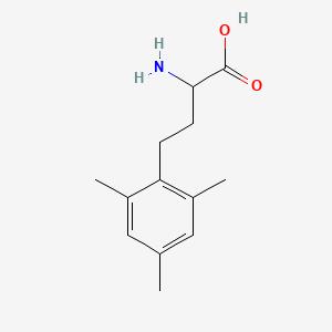 molecular formula C13H19NO2 B13605375 (S)-2-Amino-4-(2,4,6-trimethyl-phenyl)-butyric acid 