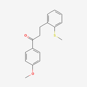 4'-Methoxy-3-(2-thiomethylphenyl)propiophenone