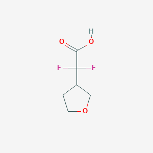 molecular formula C6H8F2O3 B13605385 Difluoro-(tetrahydro-furan-3-yl)-acetic acid CAS No. 1781025-79-3