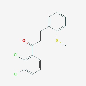 2',3'-Dichloro-3-(2-thiomethylphenyl)propiophenone
