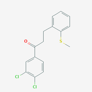 3',4'-Dichloro-3-(2-thiomethylphenyl)propiophenone