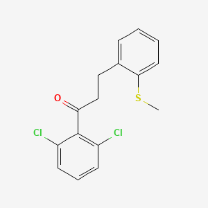 2',6'-Dichloro-3-(2-thiomethylphenyl)propiophenone