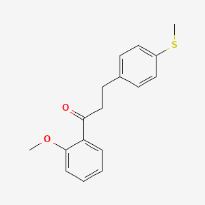 2'-Methoxy-3-(4-thiomethylphenyl)propiophenone