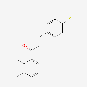 2',3'-Dimethyl-3-(4-thiomethylphenyl)propiophenone