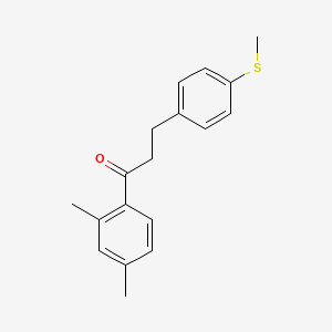 2',4'-Dimethyl-3-(4-thiomethylphenyl)propiophenone