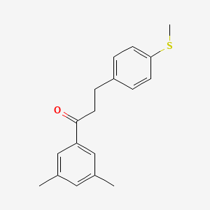 3',5'-Dimethyl-3-(4-thiomethylphenyl)propiophenone