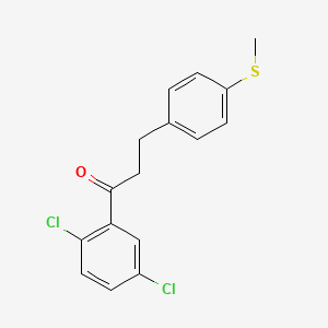 2',5'-Dichloro-3-(4-thiomethylphenyl)propiophenone