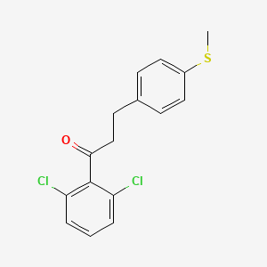 2',6'-Dichloro-3-(4-thiomethylphenyl)propiophenone