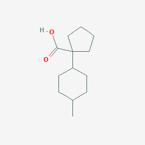 molecular formula C13H22O2 B13605601 1-(4-Methylcyclohexyl)cyclopentane-1-carboxylic acid 