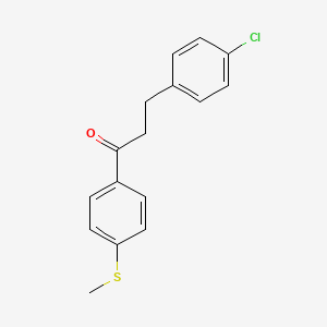 3-(4-Chlorophenyl)-4'-thiomethylpropiophenone