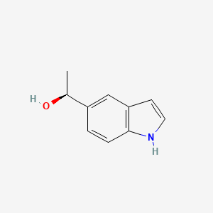 molecular formula C10H11NO B13605650 (S)-1-(1h-Indol-5-yl)ethan-1-ol 