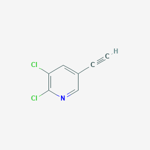 molecular formula C7H3Cl2N B13605668 2,3-Dichloro-5-ethynylpyridine 