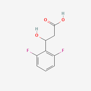 molecular formula C9H8F2O3 B13605730 3-(2,6-Difluorophenyl)-3-hydroxypropanoic acid 