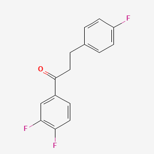 3',4'-Difluoro-3-(4-fluorophenyl)propiophenone