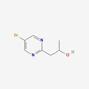 molecular formula C7H9BrN2O B13605767 1-(5-Bromopyrimidin-2-yl)propan-2-ol 