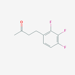 molecular formula C10H9F3O B13605776 4-(2,3,4-Trifluorophenyl)butan-2-one 
