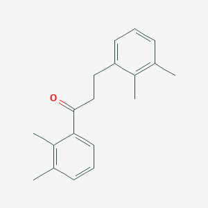 molecular formula C19H22O B1360579 2',3'-Dimethyl-3-(2,3-dimethylphenyl)propiophenone CAS No. 898769-53-4