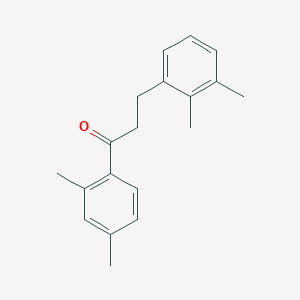 molecular formula C19H22O B1360580 2',4'-Dimethyl-3-(2,3-dimethylphenyl)propiophenone CAS No. 898792-74-0