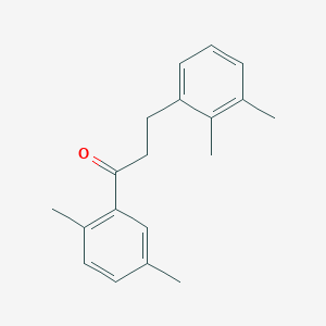 B1360581 2',5'-Dimethyl-3-(2,3-dimethylphenyl)propiophenone CAS No. 898792-77-3