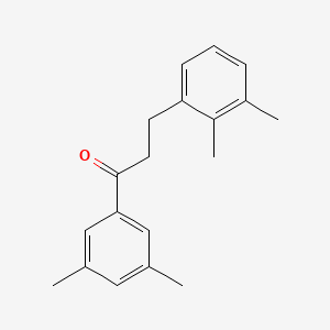 B1360583 3',5'-Dimethyl-3-(2,3-dimethylphenyl)propiophenone CAS No. 898792-86-4